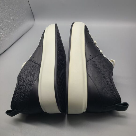 ECCO mens Street Ace Sneakers black leather comfort shoes Size US 11-11.5 45 NEW